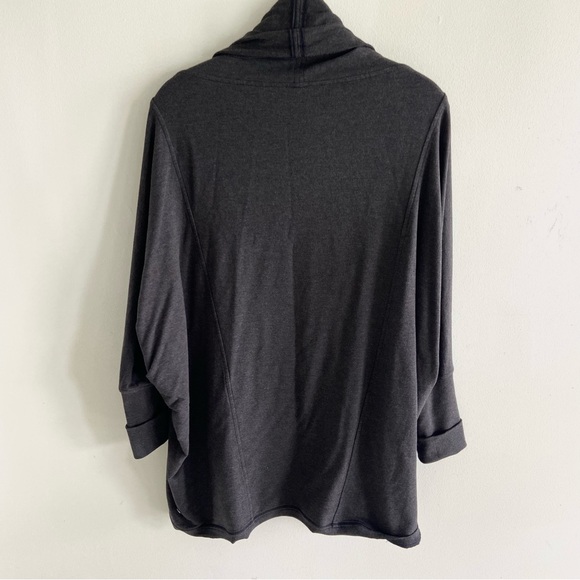 Lululemon To and Flow Wrap Cardigan Gray 12 - Picture 10 of 11